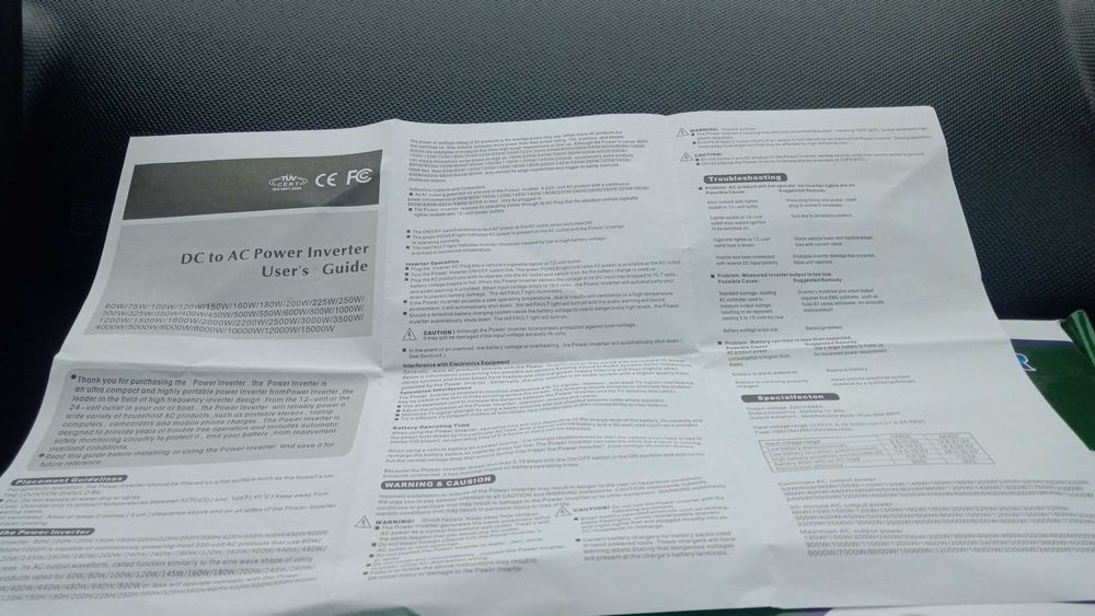 Інвертор(перетворювач) 1600w