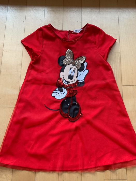 SUKIENKA dla dziewczynki MYSZKA MINNIE TIULOWA H&M 122 6-7 lat