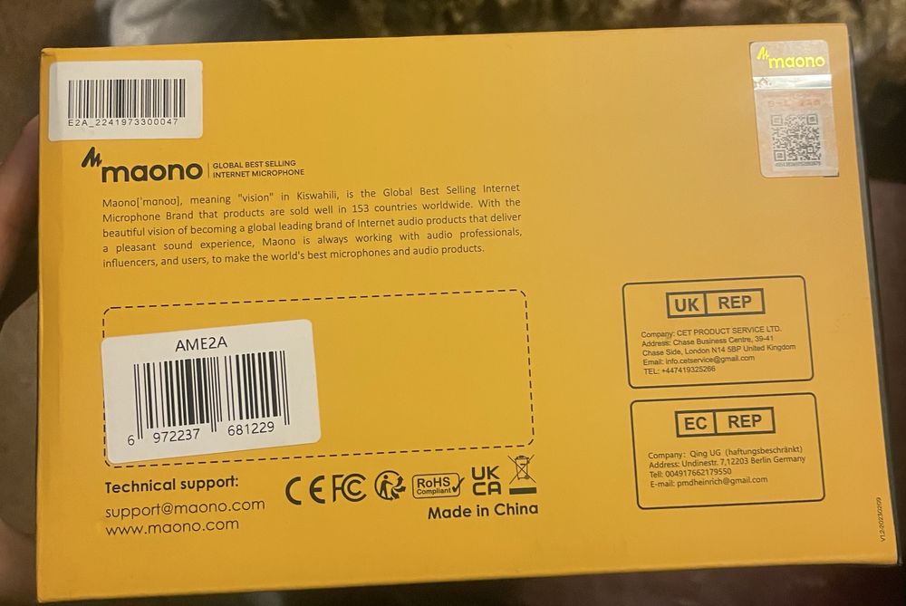 Аудіоінтерфейс Maono AME2