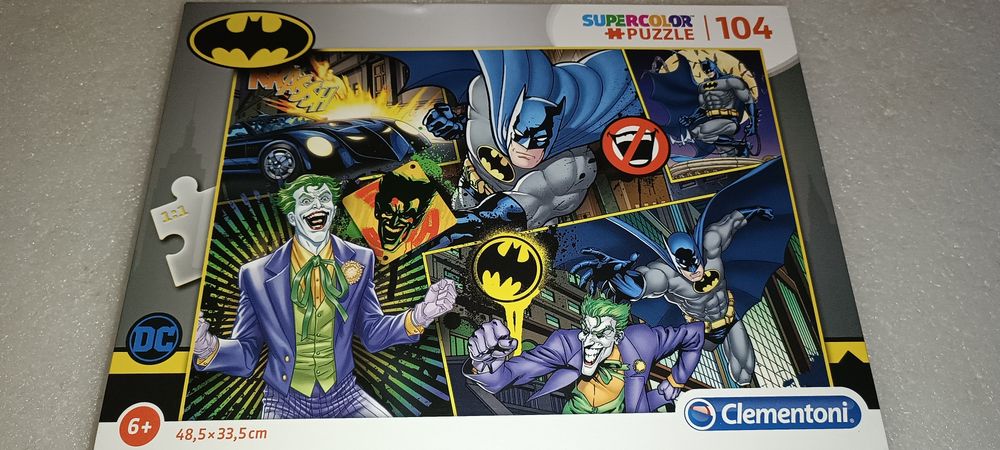 Antigo puzzle Batman and joker pra crianças maiores de 6 anos