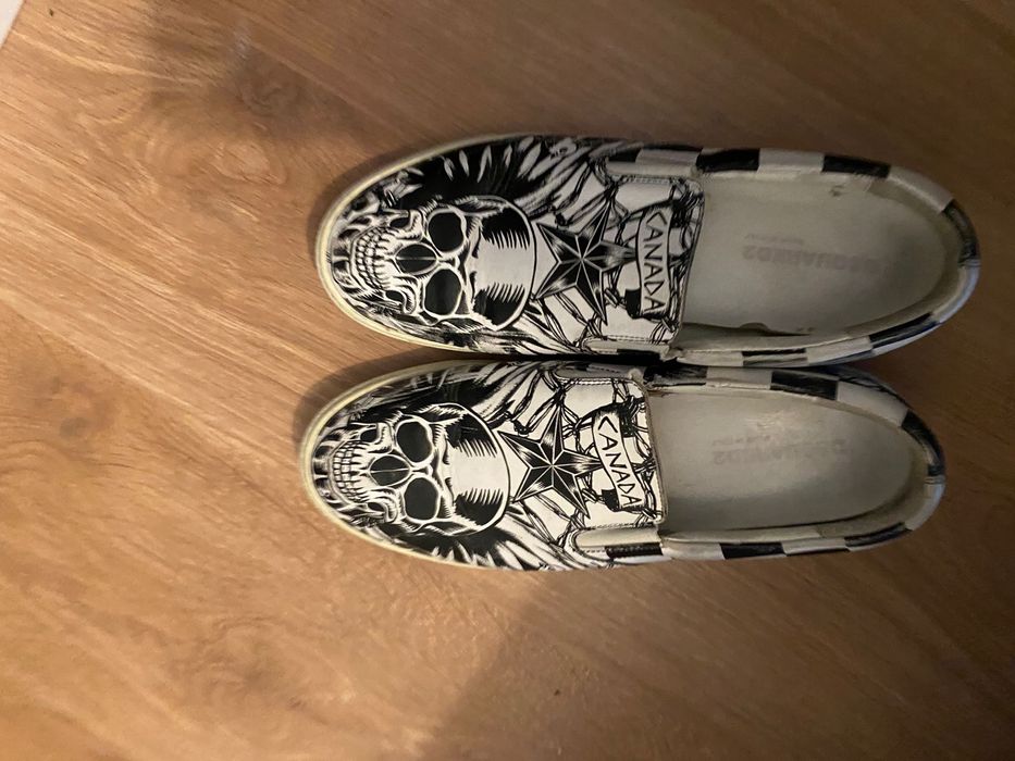 Sapatos slip-on de lona da Dsquared2