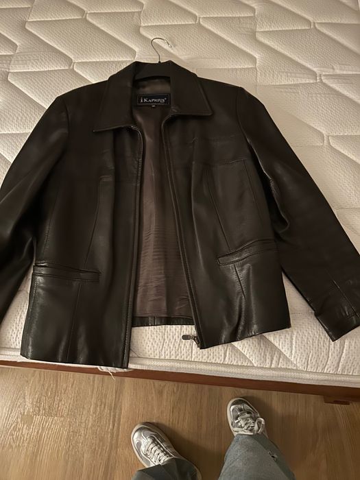 Casaco de pele cor castanho como novo