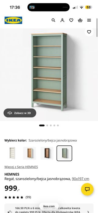 Regał Ikea Hemnes