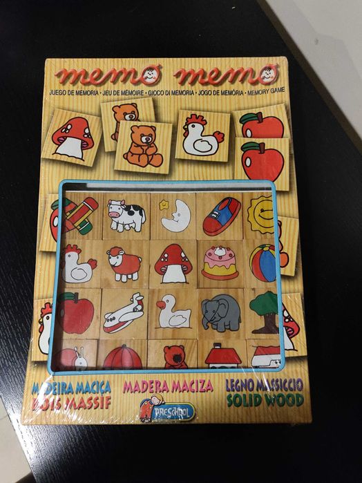 Jogo da memória - jogo educativo em madeira