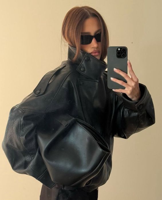 Трендова косуха Zara, кожанка, кожана куртка
