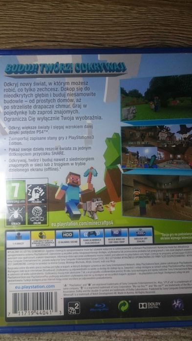 minecraft ps4 playstation 4 PL lego spiderman marvel rayman PS4