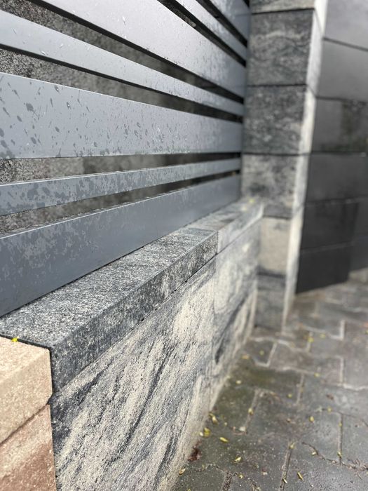 BLACK WEEK Pustak ogrodzeniowy 500x200x200 stalowo biały