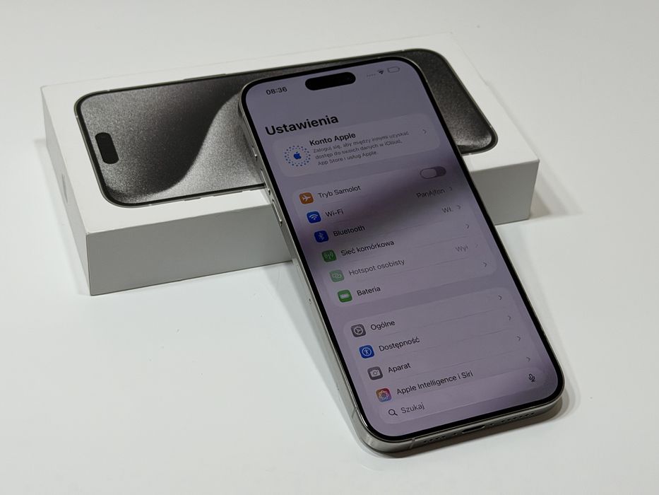 iPhone 15 Pro Max 256 GB Biały #BDB#Bateria 84%#Komplet #Apple#