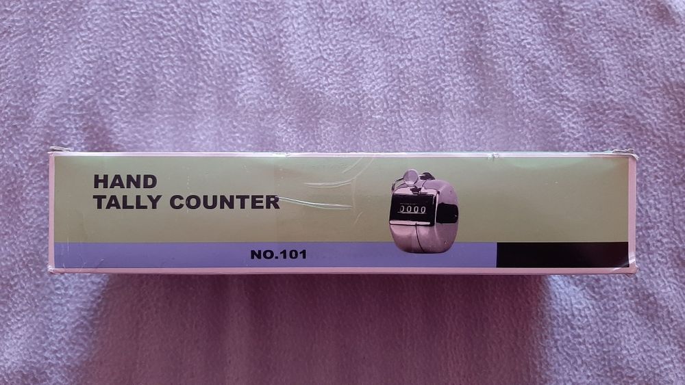 Contador de mão metálico