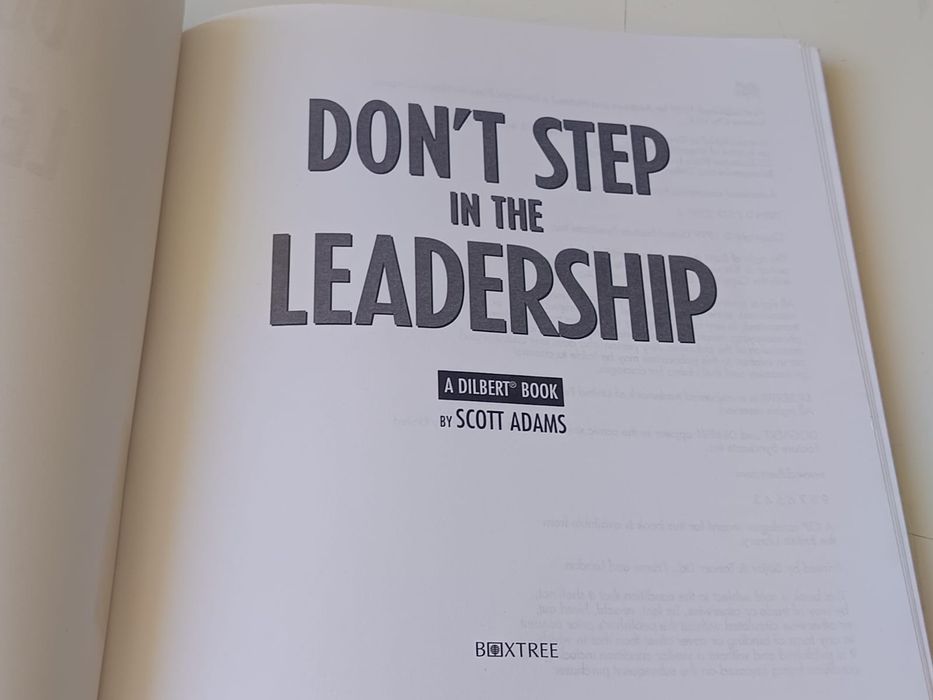 Don't step in the leadership - a dilbert book