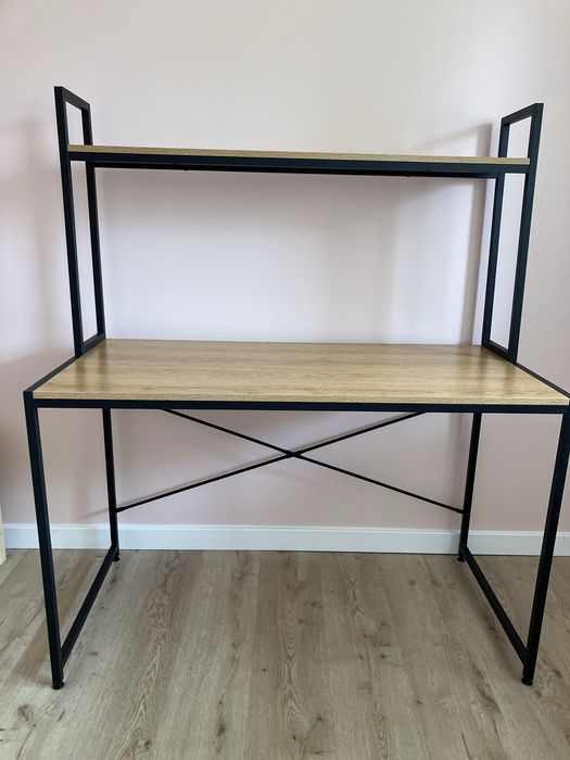 Biurko drewno metal Agata meble 120 szerokosc blatu