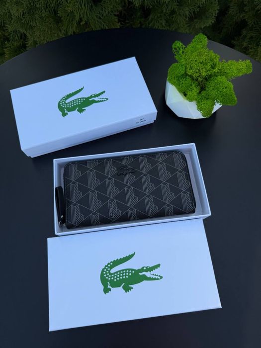 Гаманець Lacoste чоловічий Портмоне Лакоста з подарунковою коробкою