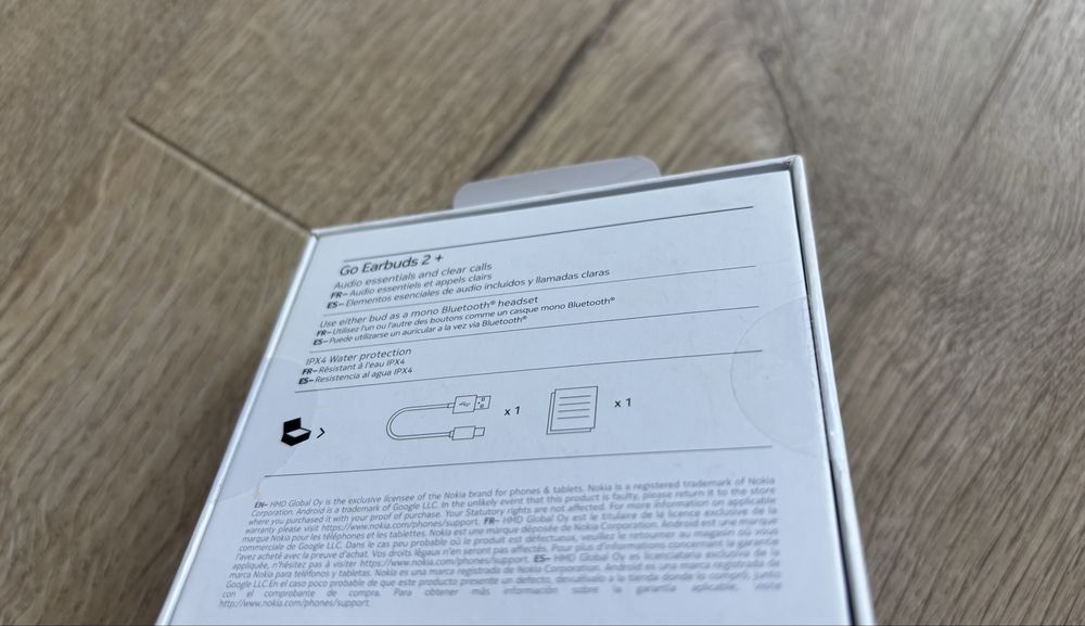 Nokia Go Earbuds 2+ nowe, fabrycznie zapakowane słuchawki bezprzewodowe.