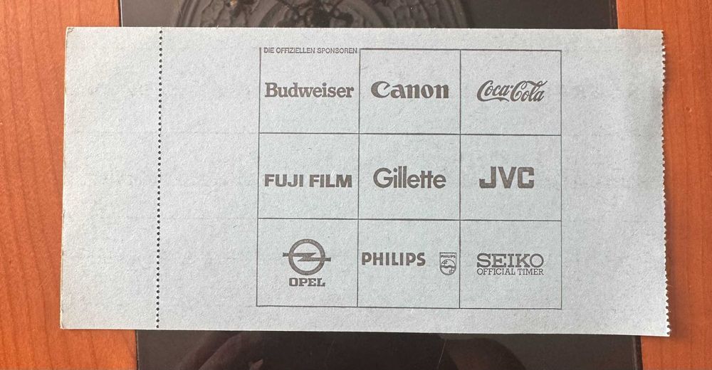 Bilhete final Liga dos Campeões.