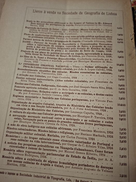 Moçambique Boletim da Sociedade Geografia de Lisboa ano 1937
