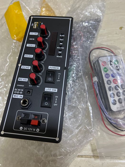 Усилитель мощности Bluetooth, микрофон, USB, караоке, Led . 60W