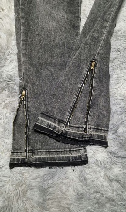 flared jeans сірі