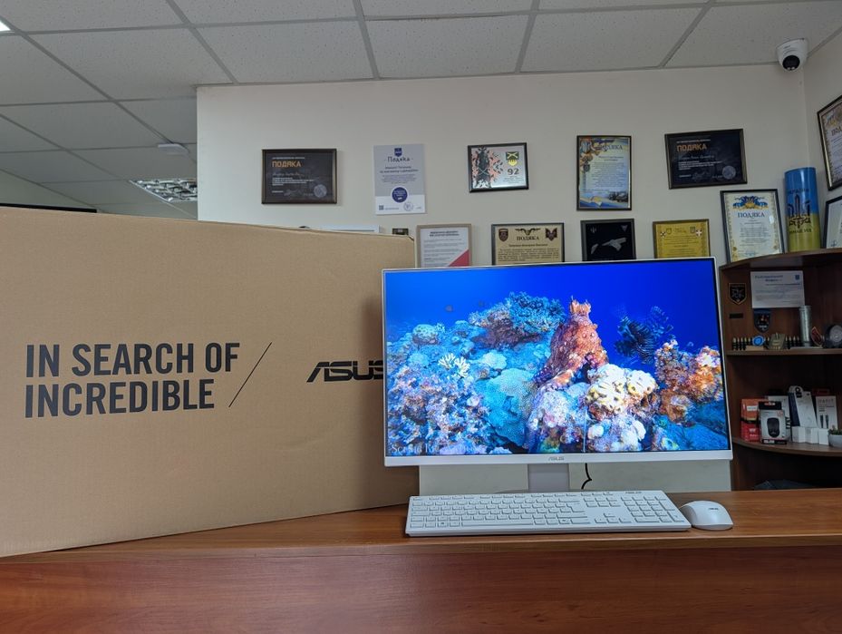 2026р. Моноблок ASUS V470VAK/ULTRA Core 5 210H/8GB/512GB/FHD/27"/IPS/НОВИЙ/Гарантія 2роки/по перерахунку/ОПТ/Роздріб/Для бізнесу/навчання/роботи/школи