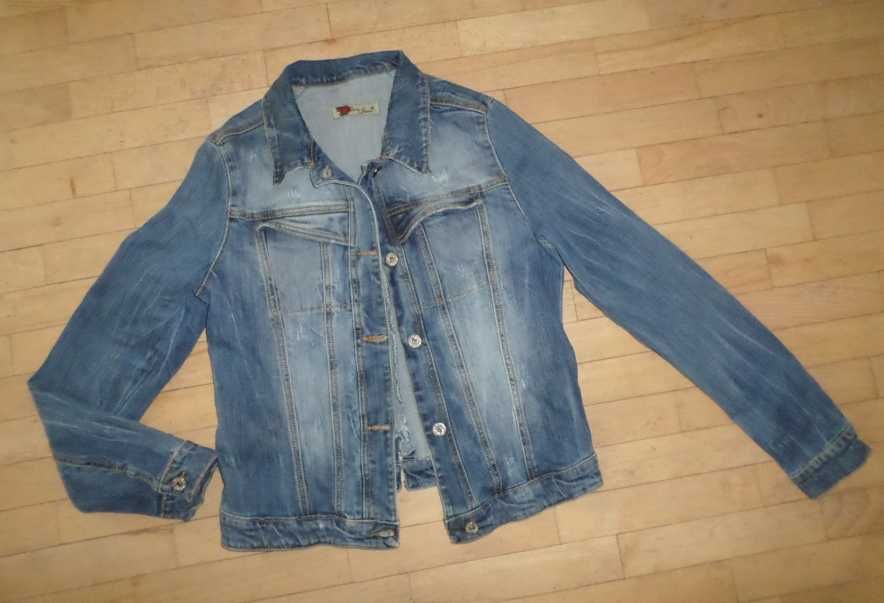 Идеал сост! Джинсовая куртка женская размер  S 40-42