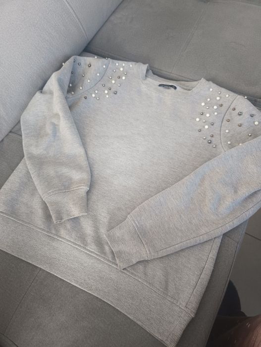 Bluza szara z perełkami Reserved rozm.xs