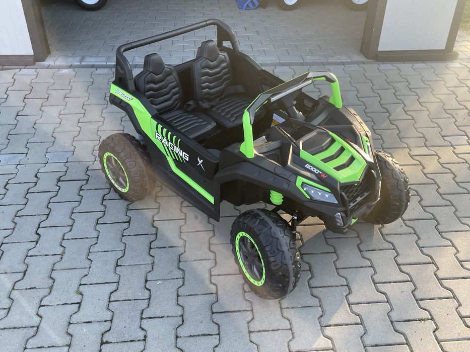 Auto na akumulator 2-osobowy Mega Duży Buggy A032 4x200 Watt zielony