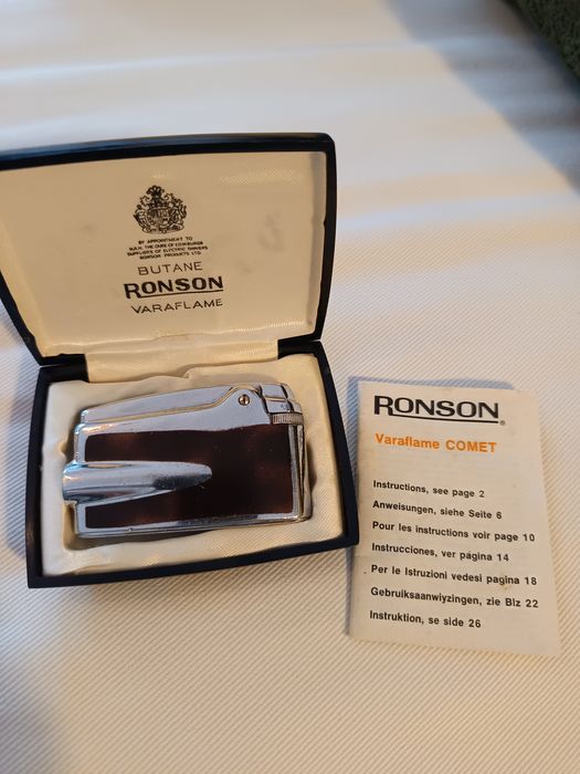 Isqueiro Vintage Ronson Comet com garantia de autenticidade