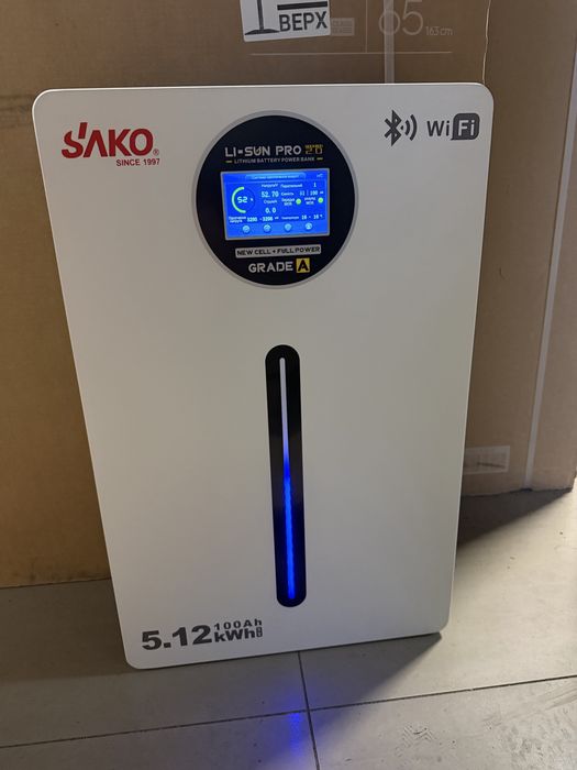 Акумулятор 5 квт SAKO Li-SUN PRO 5 kwh SK-51.2V 100AH WF LiFePO4 батарея 48 вольт
