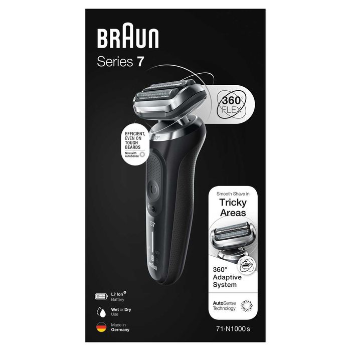 Braun Series 7 Shaver 71-N1000s BLK Golarka na mokro i na sucho