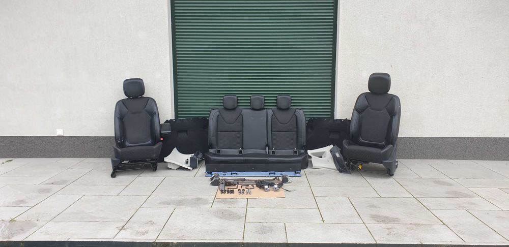 Renault clio IV 4 tylna kanapa fotel półskóra przekładka z vana pasy