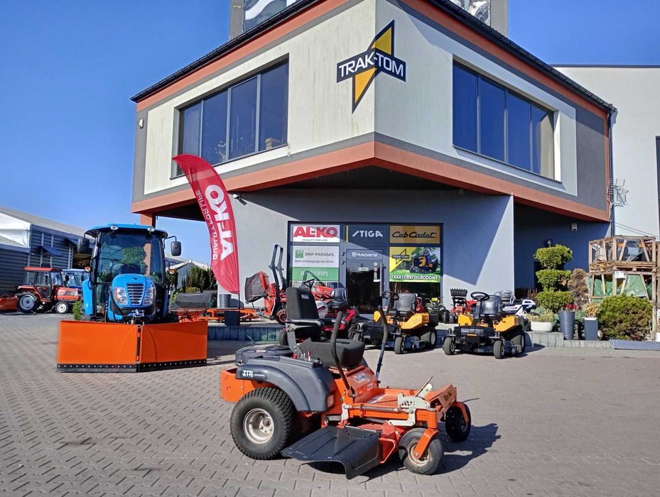 Traktorek kosiarka Oleo Mac ZTR 0 skręt Briggs & stratton 2 cylindry 25 KM 3 noże karczownica USA