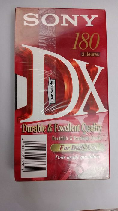 Cassete VHS Sony DX 180 Minutos