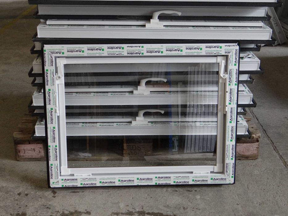 Darmowa Wysyłka ! Okno Gospodarcze 800x600 leżak magazynowy Orzech 1x