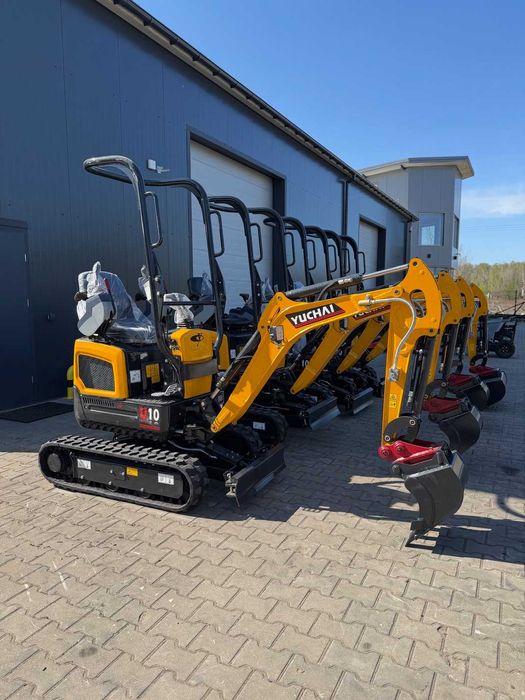 Minikoparka YUCHAI U10 silnik KUBOTA hydraulika SHIMADZU jak Kubota K008 Yanmar SV08