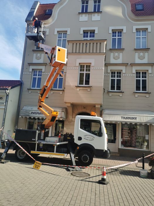 Usługi podnośnikiem koszowym