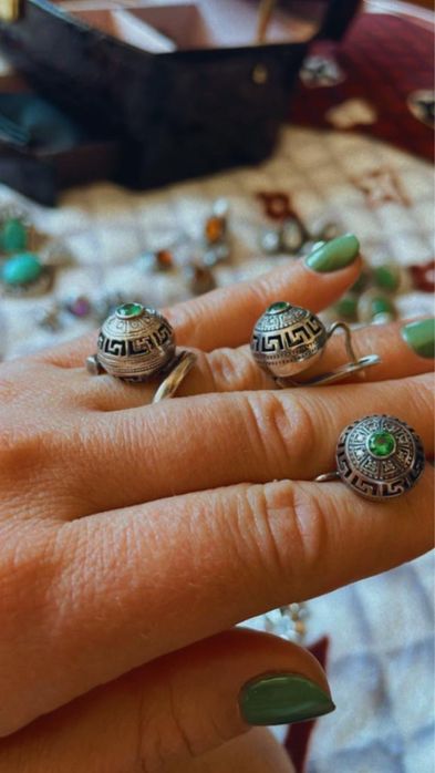 Серебряный набор украшений 925 пробы
