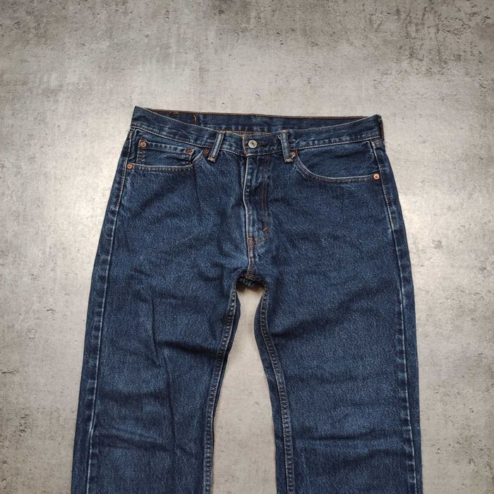 MĘSKIE Spodnie Jeansy Denim Classic PREMIUM Granat Levis 501 Proste Logo