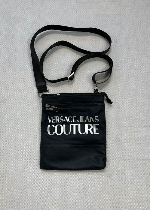 Bag Versace Jeans Couture big logo black Nerka torebka