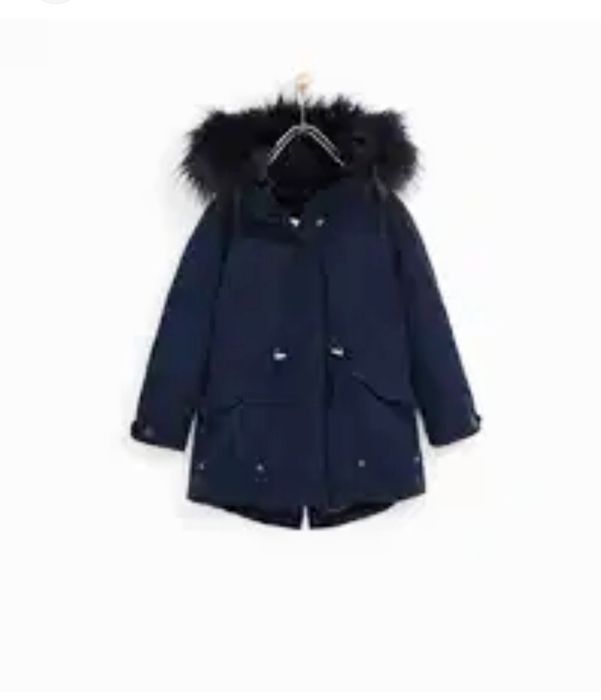 Парка Zara зима куртка пальто