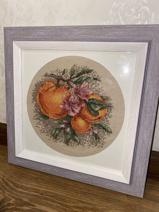 Вишита картина картина вишита хрестиком апельсини
