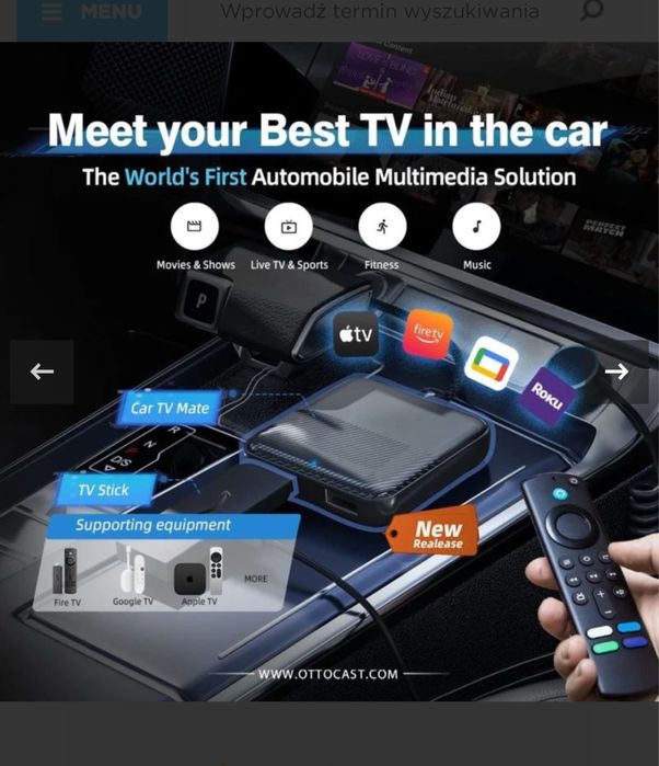 OTTOCAST CA361 Carplay Car TV Mate