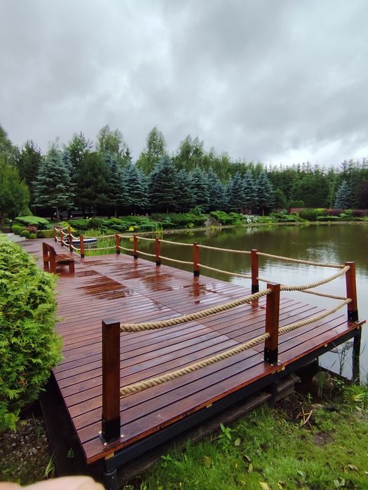 Budowa pomostów -wbijanie pali