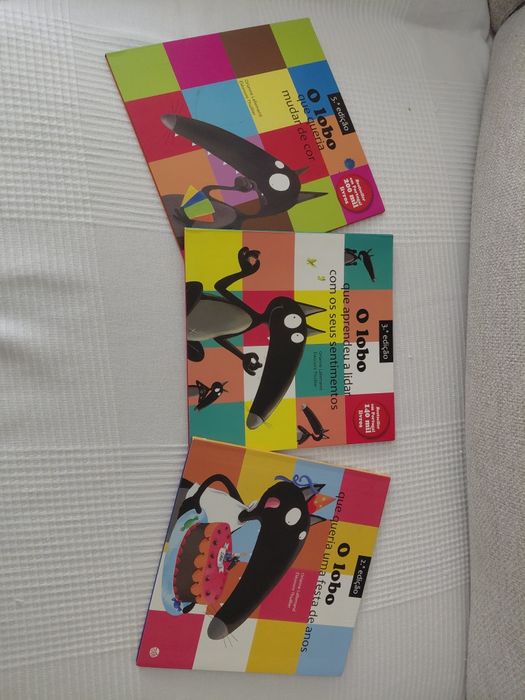 3 livros coleção o lobo