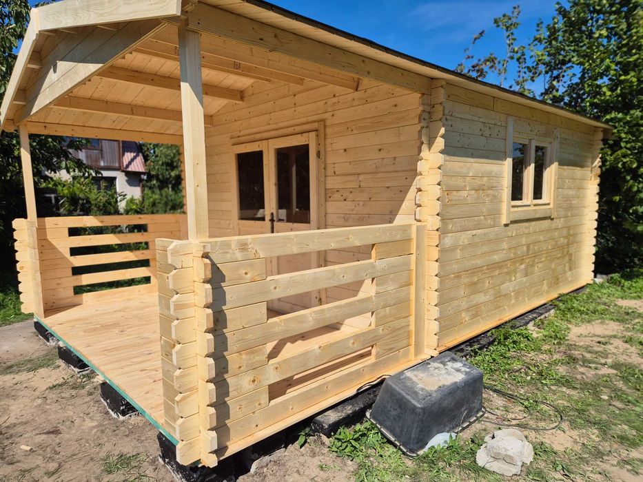 od RĘKI domek letniskowy na ROD*drewniany z TARASEM 6x4*24 m2*BALIK 34