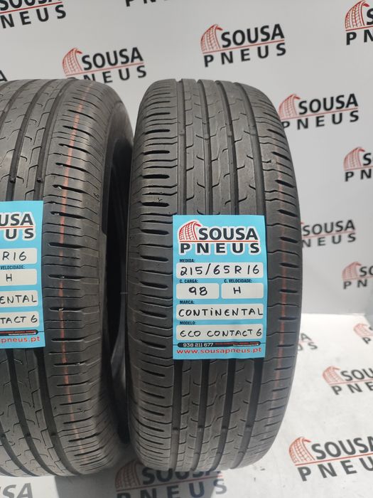 2 pneus semi novos 215-65R16 Continental - Oferta dos Portes