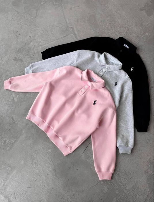 Свитшот з лого на флісі