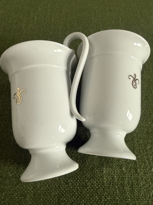 Porcelanowe kubki na kakao czekoladę