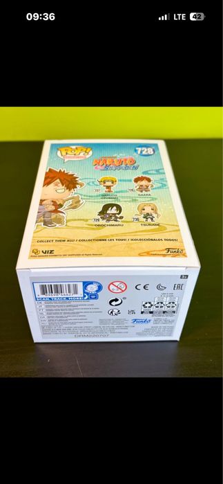 Funko Pop Gaara Naruto Shippuden #728 figurka kolekcjonerska stan idealny