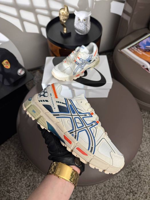 Кросівки Кроссовки ASICS Gel-Kahana 8 Beige White Navy Белый Синий Білий Кросовки демісезон
