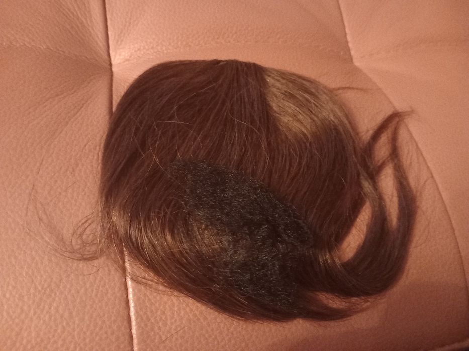 Grzywka do włosów prawdziwe brąz