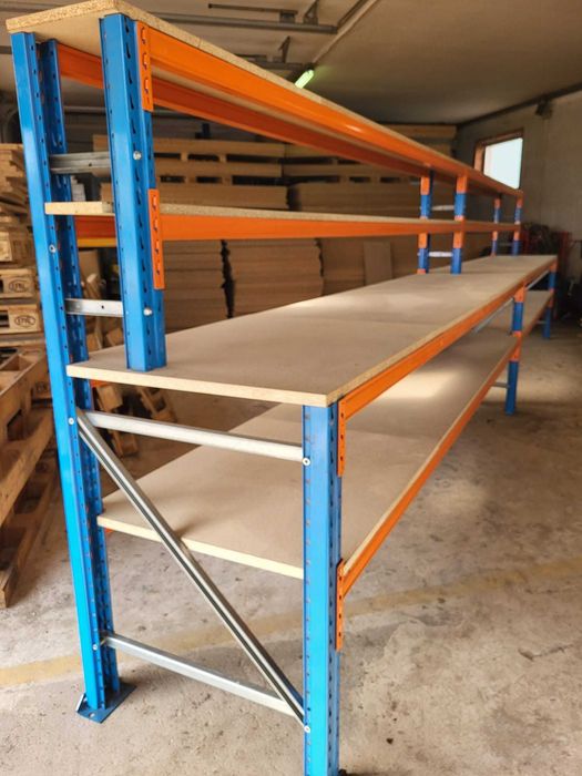 Stoły robocze magazynowe, regał z nadstawką ,stoły garażowe, biurko